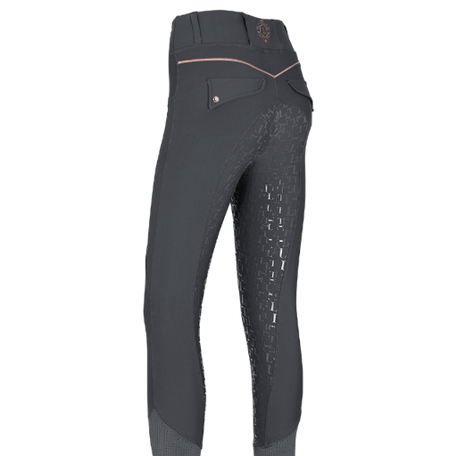 Graphite & Rose Gold Lux Compression Leggings