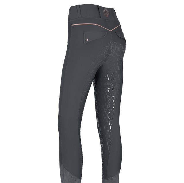 Graphite & Rose Gold Lux Compression Leggings