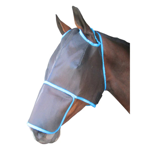Fly Mask with Ear Holes and Nose Flap